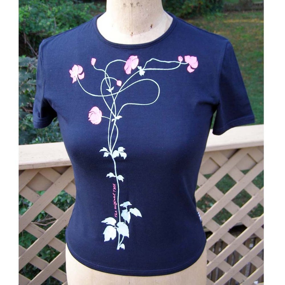 NEW Babydoll printed Ladies shirt M/L by TVOE - Picture 7 of 11